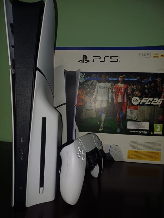 PlayStation 5 Slim (PS5) Disk Edition 1TB + Casti Gaming HyperX