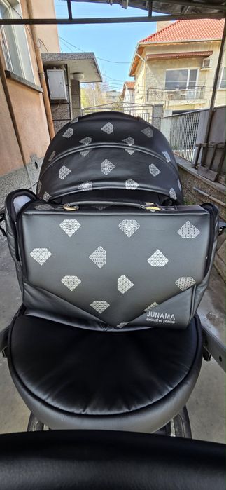 Детска количка 2в1,Junama DiamondV2,Glow04,Grey