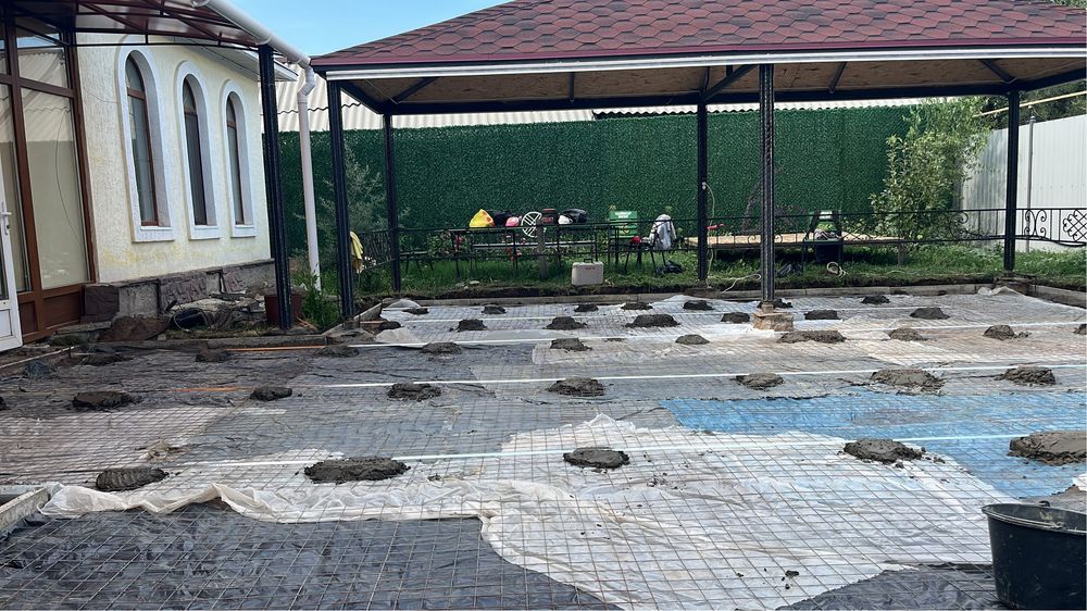 Фундамент . Крыша . Стяжка.