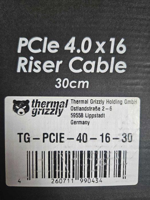 Вертикален монтаж на видеокарта / PCI Extender / PCI Riser - Thermal Grizzly