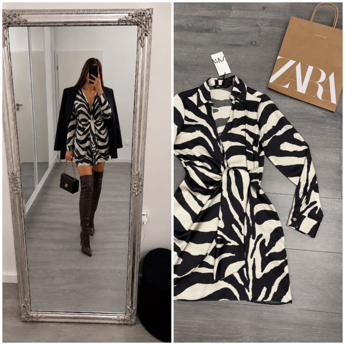 Rochie satinata - Zara - XS