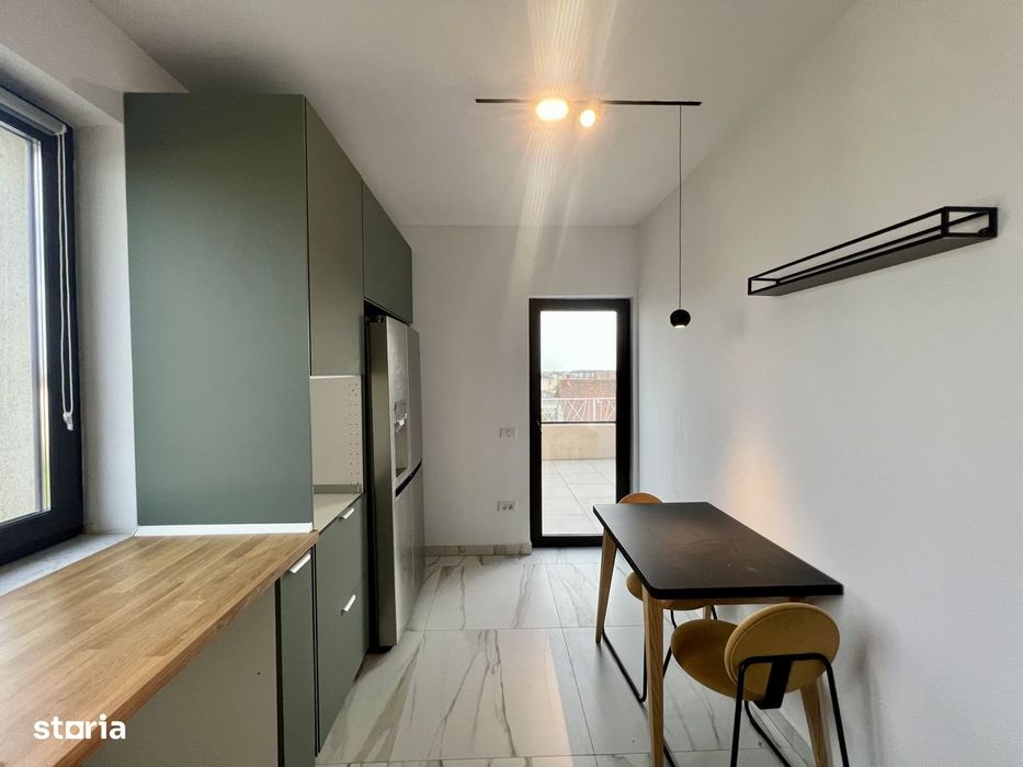 Penthouse modern, 2 camere, 57 mp utili, terasa 20 mp - Giroc