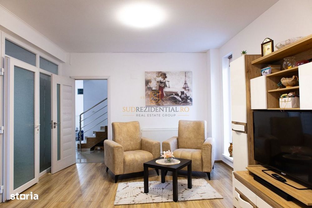 Vila individuala, 4 camere, curte 290 mp, mobilata si utilata, Ilfov