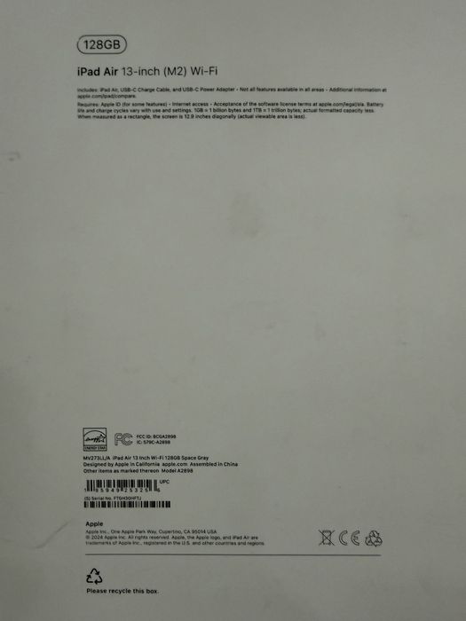 iPad Air 13 inchi M2 Wi-fi