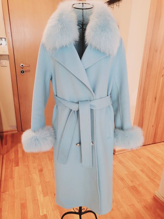 Палто вълна кашмир 80% С М размер