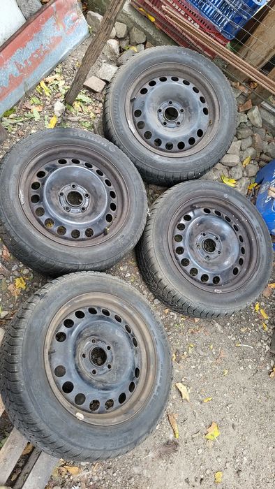 Jenti pe 16, 5×110 de tabla si anvelope de iarnă pe 17