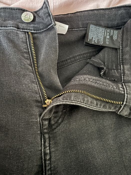 blugi flare slim fit negri h&m marimea 34