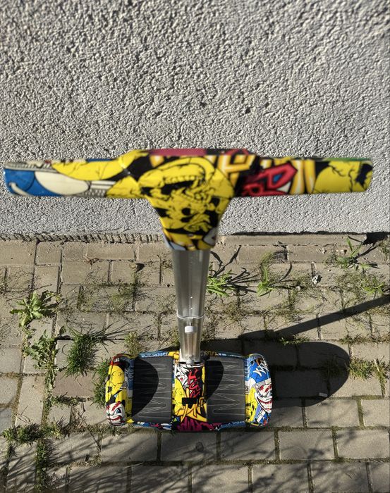 Hoverboard original de tip Segway cu mâner de directie si Bluetooth