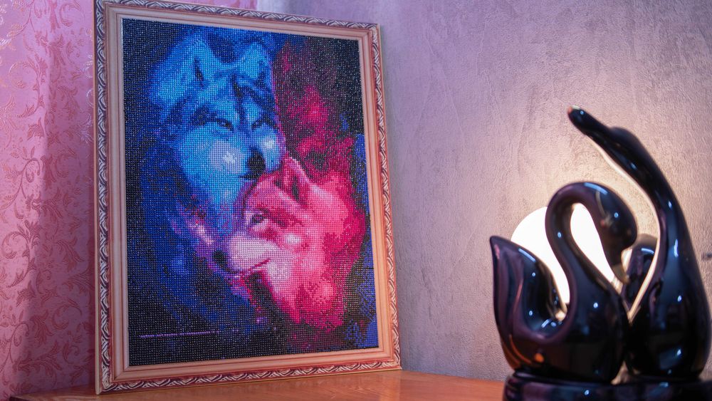 Картина бисером ручной работы