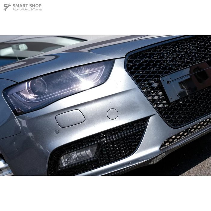 Grile Proiector Audi A4 B8 facelift (2012-2015) RS4 Design Negru Lucio