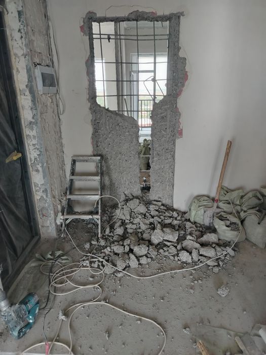 Демонтаж +отделка помещений