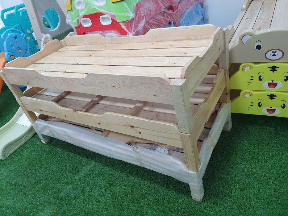 Детская кровать/bolalar krovati/ детский деревянные кровать для сада
