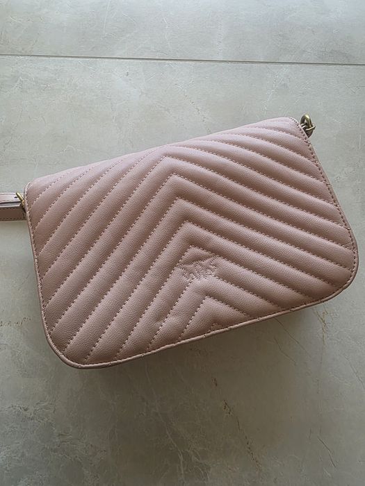 Pinko Love Bag Mini - оригинална, естествена кожа, розова