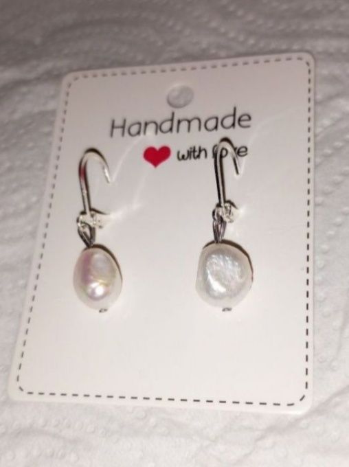 Cercei argint 925 cu perle naturale de apa dulce