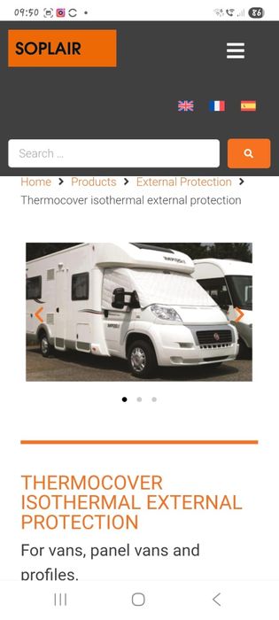 Protectie termica parbriz THERMOCOVER