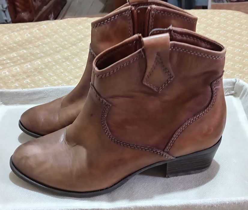 Ghete ciocate piele naturala