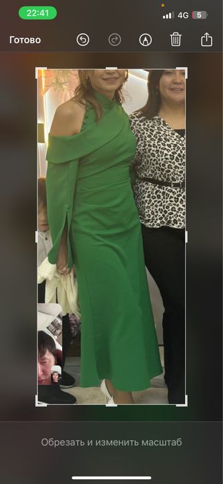 Ерекше стильде адеми жасыл койлек