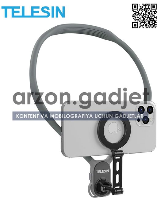 Магнитное крепление на шею для смартфона, TELESIN АКЦИЯ