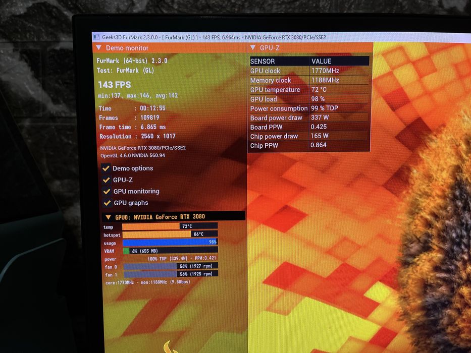 RTX 3080 10gb Palit Game Rock