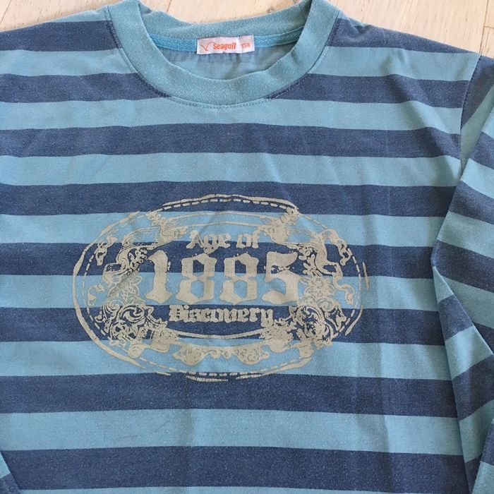Tricou in dungi, cu maneca lunga, din bumbac 100%