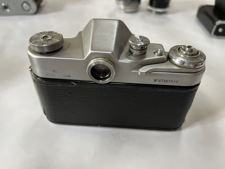 Aparat foto de colectie Zenit 3M pe film cu Zebra Helios primul tip