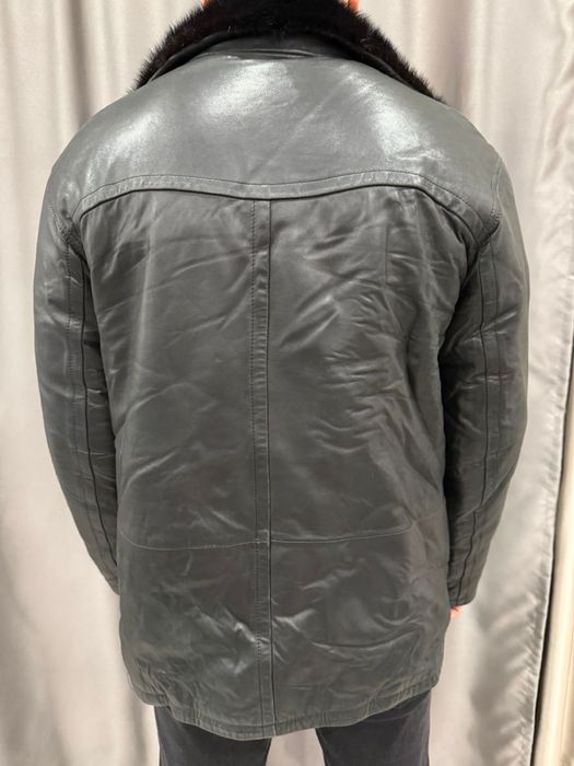 Зимняя кожанная куртка