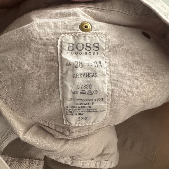 Blugi Hugo Boss Crem Bumbac