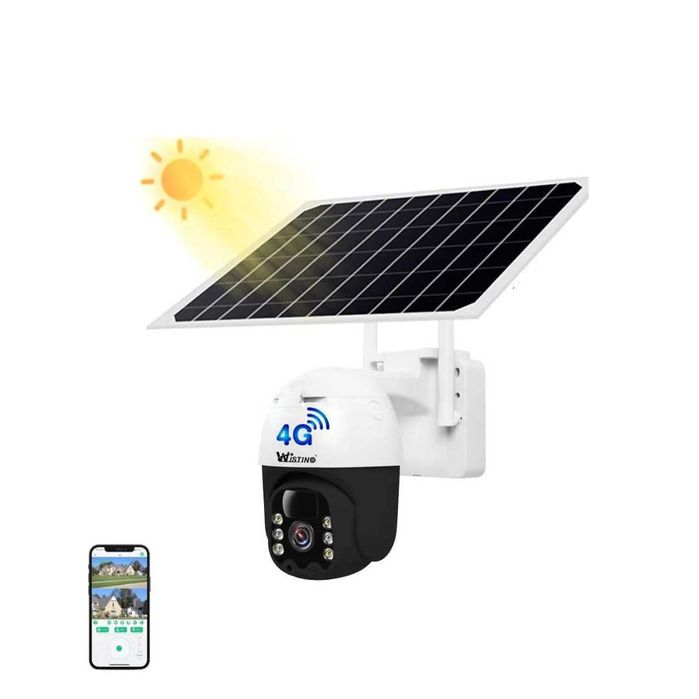 Camera de supraveghere cu panou solar