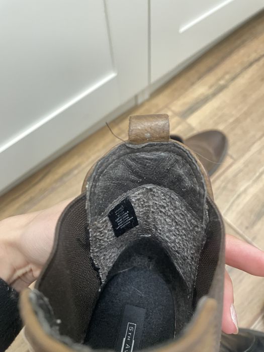 Ghete scurte piele naturală maro toamna iarna