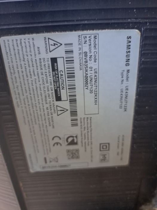 Smart tv Samsung seria 7  diagonală de 108 cm