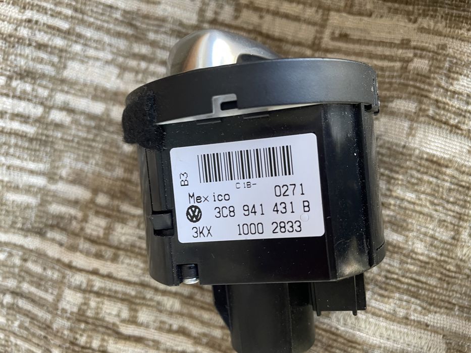 Ключ за фарове хром, копчета VW Golf 6