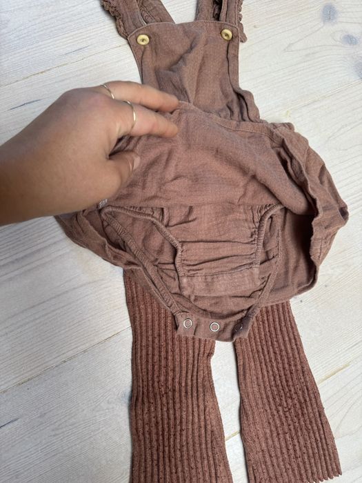 Комплект за момиченце - сукман H&M и чорапогащник Kognes Slojd