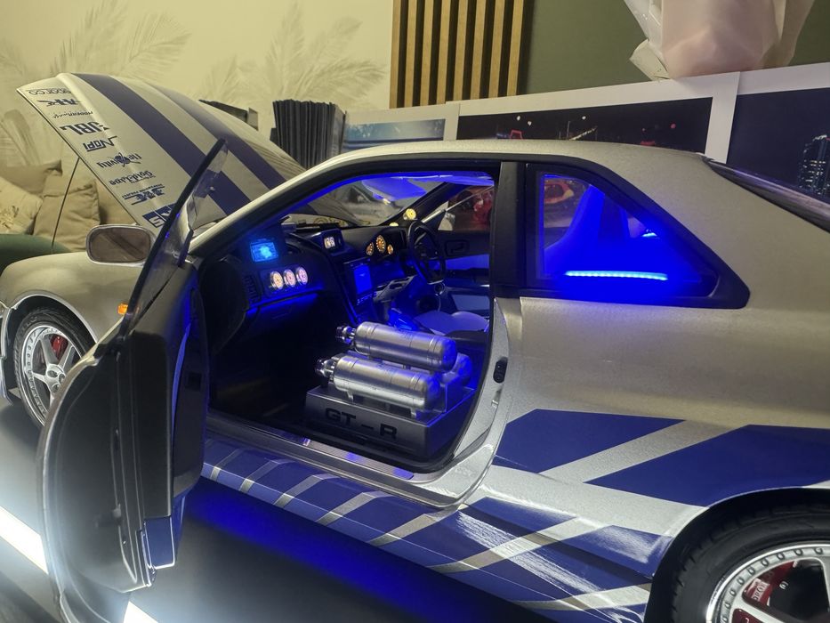 DeAgostini Nissan Skyline R34 GT-R 1:8 Fast and Furious Fanhom macheta