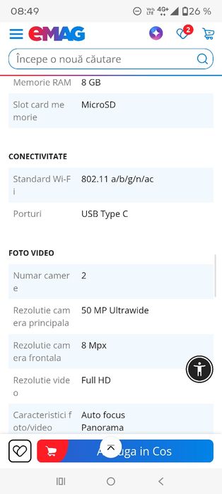 Telefon smartphone Blackview Shark 9 5G nou sigilat