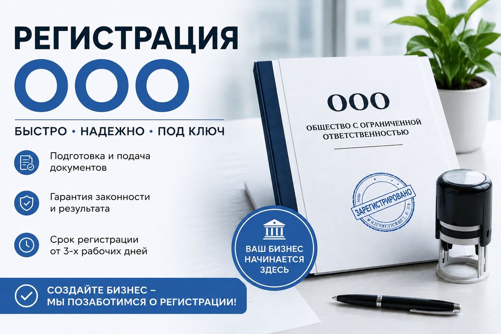 Помощь в регистрации ООО