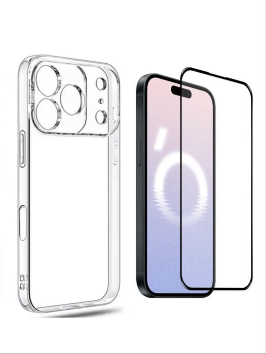 Husa Tpu Ultrathin + Folie Sticla 11D/6D/Privacy Iphone 17 PRO MAX AIR