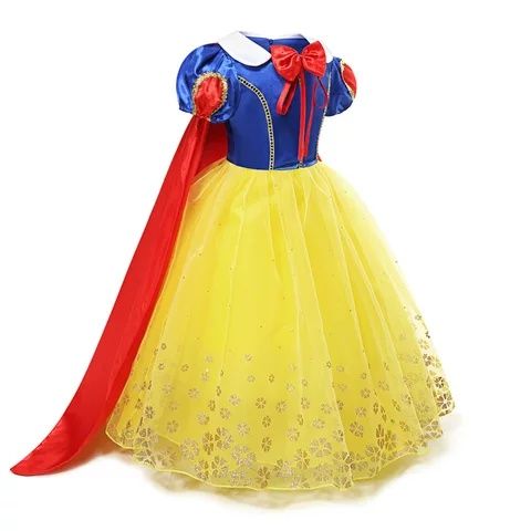 Разкошна рокля на Снежанка + подарък Диадема с панделка