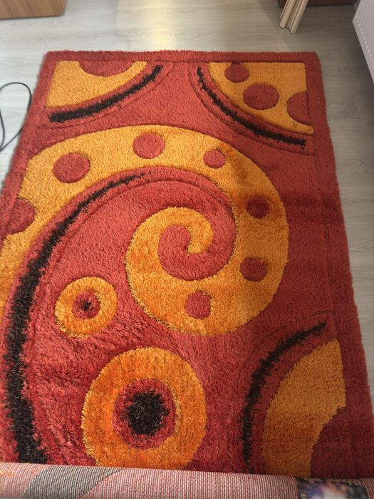 Covor mare culoare portocaliu