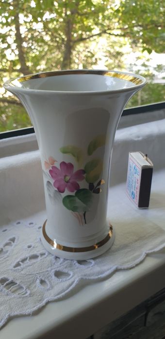 Ваза Дулево ручная роспись