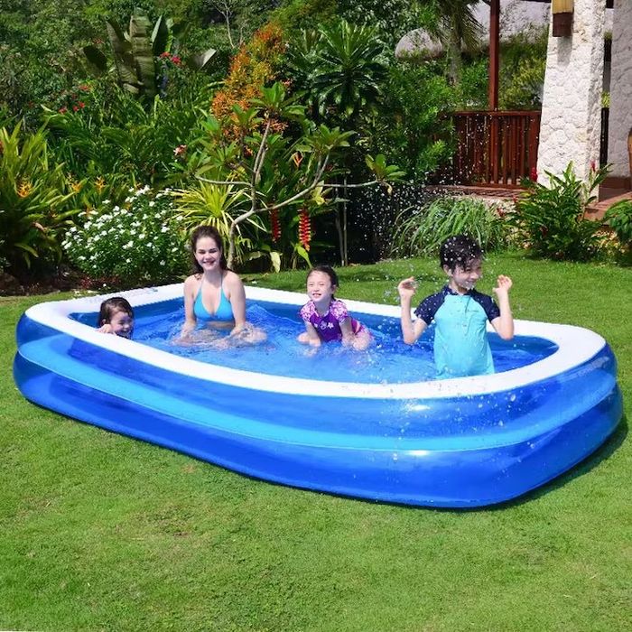 Piscină gonflabilă mare 200x150x55 cm pentru copii și familie