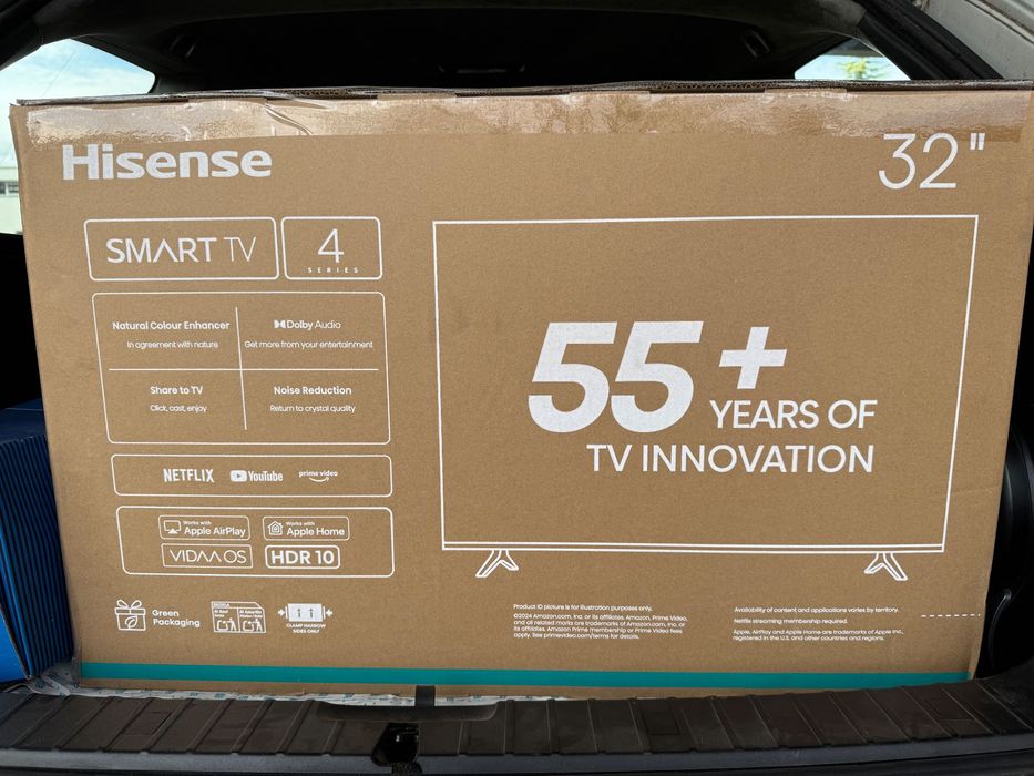 Телевизор Hisense 32A4 24месеца гаранция