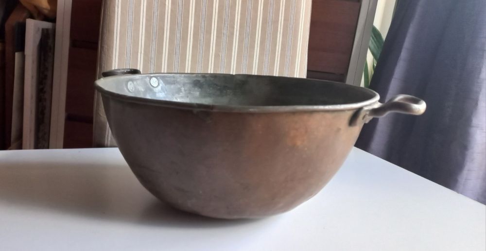 Ceaun mare  vintage din cupru