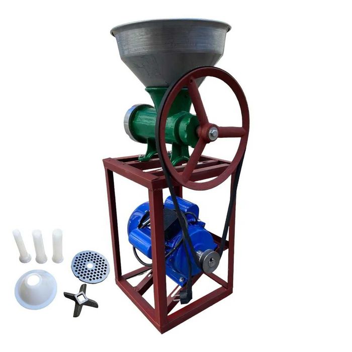 Професионална чугунена месомелачка Румънска  с електромотор