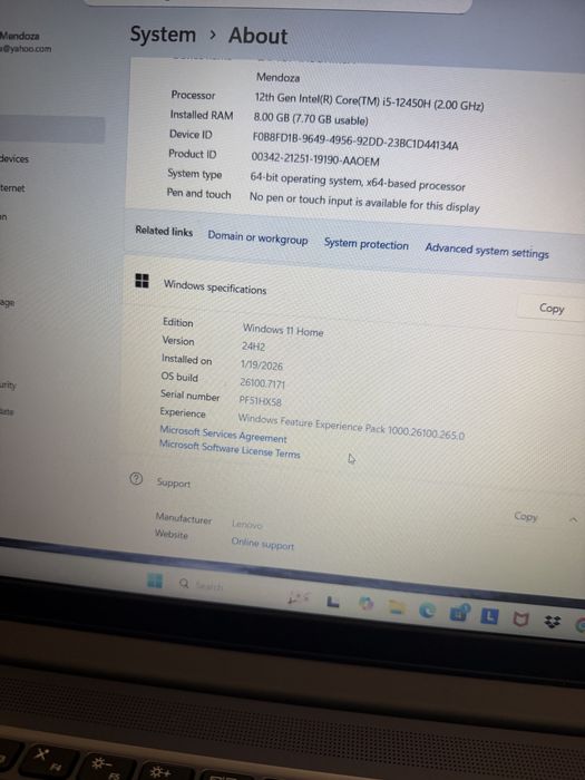 Laptop lenovo ideapad 3 impecabil ‼️