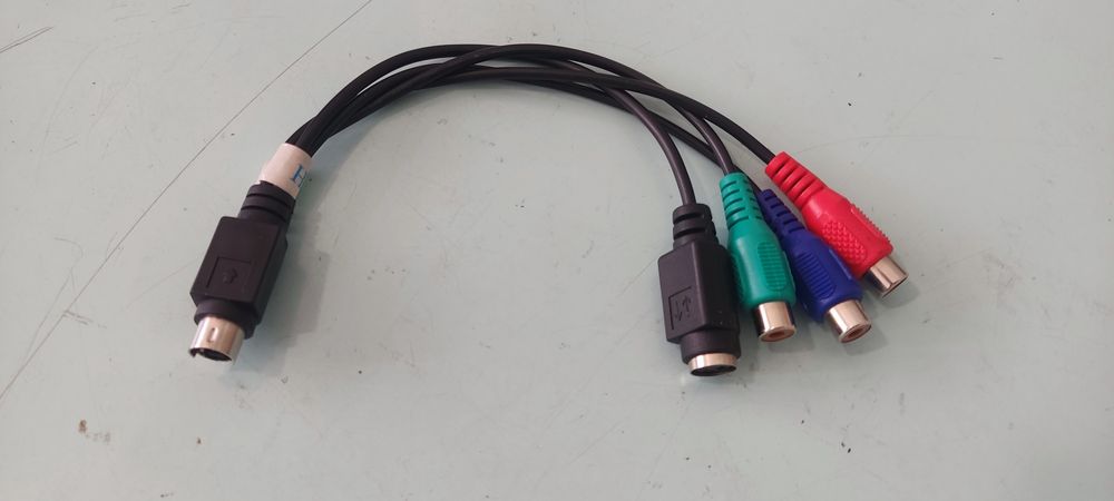 Кабель-переходник S-Video to RGB компонентный