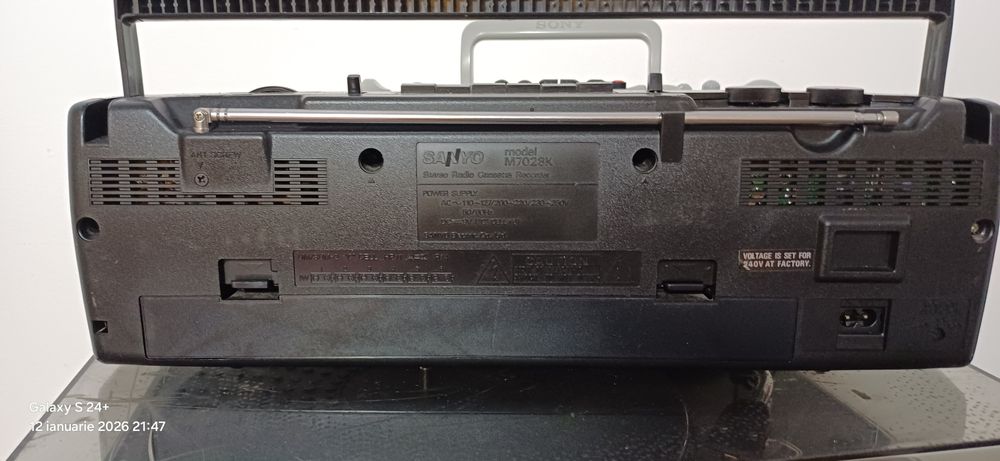Radiocasetofoan vintage Sanyo