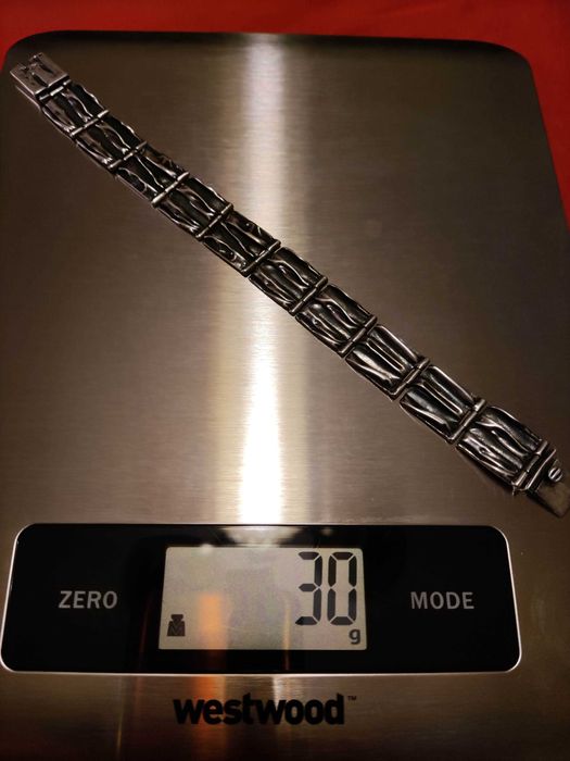 Brățară argint 925, 30g, 18cm, model deosebit, realizată pe comanda