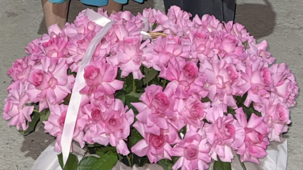 Свежий красивый букет цветов