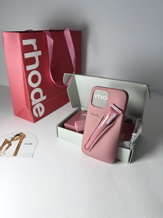 Rhode калъфи и Rhode гланцове Оригинал Rhode iPhone Case + Lip Gloss