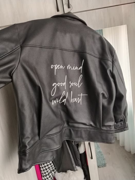 Кожено яке about you хл размер